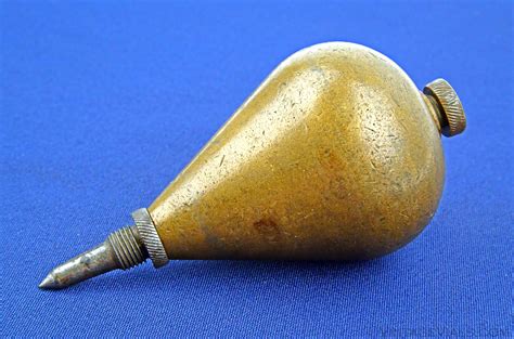 Awesome Wc Vajen Patent 1882 Brass Plumb Bob Vintage Vials Antique Tools