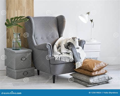 Relaxing Reading Corner With Armchair Stock Photo Image Of Armchair