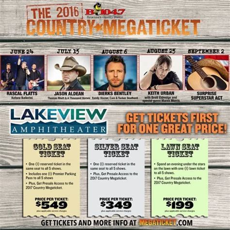 Country Megaticket Take Two As Lakeview Amphitheater Announces Their
