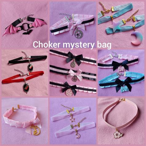 mystery choker lucky bags fukubukuro mystery box kawaii cute pastel goth fairy kei egl jewelry