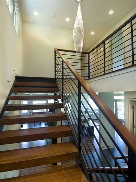 They were made by verdigris, a contemporary forge and metalworking studio. Modern Stair Railings | Houzz