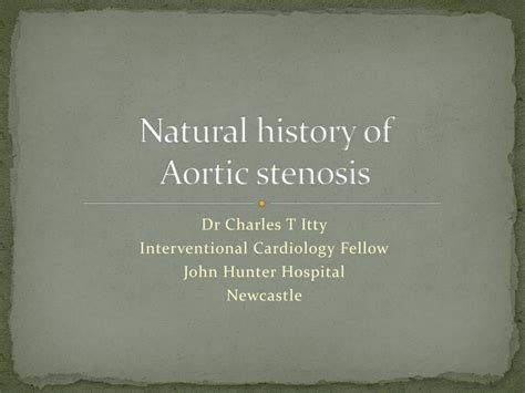 Ppt Natural History Of Aortic Stenosis Powerpoint Presentation Free