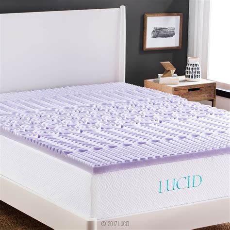 3 thick pad with cooling gel provides support for better night sleep. Memory Foam Mattress Topper Queen Size Pad 2" Inch Cover ...