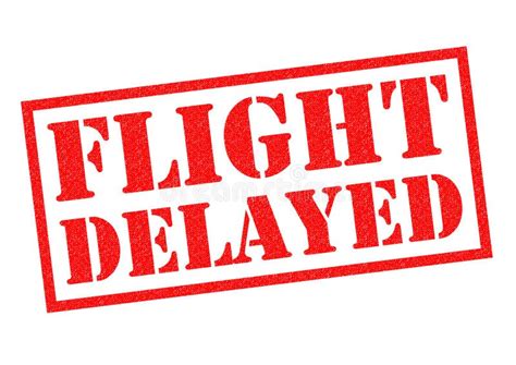 Delayed Flight Sign Icon Airport Delay Symbol Stock Illustration