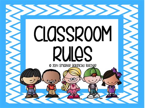 Class Rules Word Art Clip Art Library