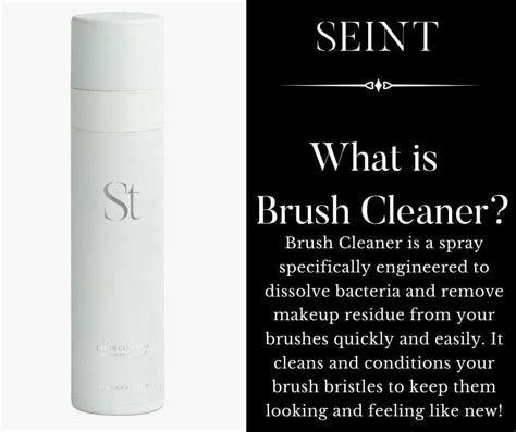 No need to head to the shops to buy fancy tools. SEINT Brush Cleanser. Makeup in 2021 | Brush cleanser, How to clean makeup brushes, Fast makeup