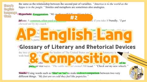 Ap English Lang Glossary 2rhetorical Devices You Must Knowadage Ellipsis Euphemism Metonymy