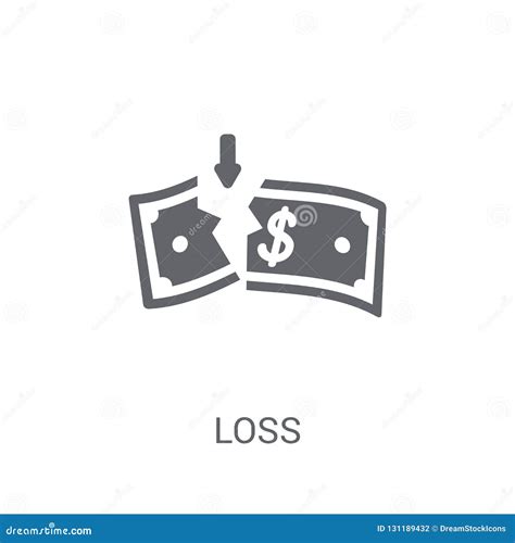 Loss Icon Trendy Loss Logo Concept On White Background From Cry Stock