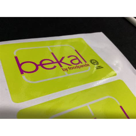 Sticker Foodpanda Bekal Shopee Malaysia