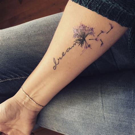 Meaningful Word Tattoo Meaningfulwordtattoowomen Dandelion Tattoo