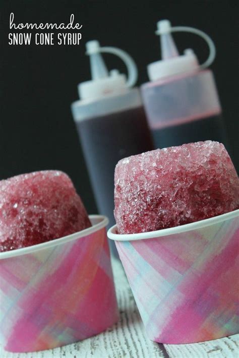Homemade Snow Cone Syrup Recipe Perfect For Summertime