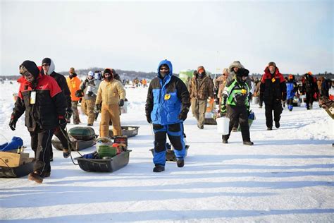 Thousands Brave Frigid Weather To Attend Worlds Largest Ice Fishing