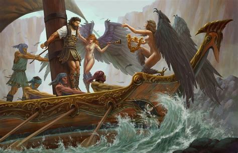 Odysseus And The Sirens Sirens Greek Mythology Mythology Greek Art