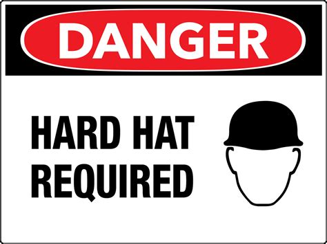 Hard Hat Area Signs Creative Safety Supply