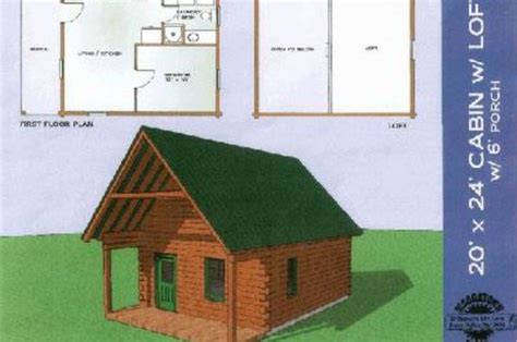 20x24 Log Home With Loft Mooretown Sawmill