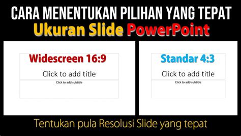 Menentukan Ukuran Dan Resolusi Slide PowerPoint Yang Tepat PAKAR TUTORIAL