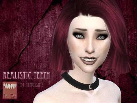 Remussirions Realistic Teeth Sims 4 Sims Best Sims