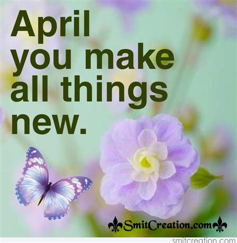 April You Make All Things New