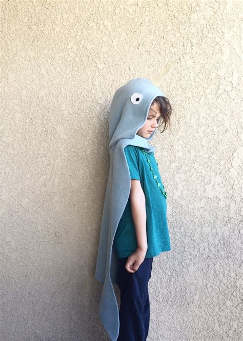 Narwhal Cape Kids Halloween Costume Narwhal Costume Pretend Etsy