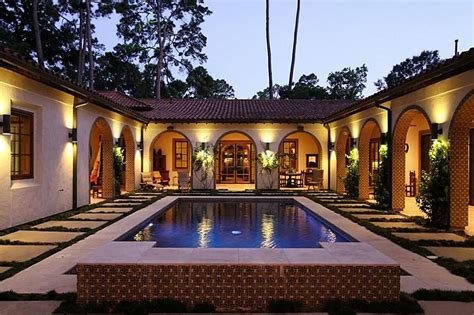 Mexican Hacienda Style House Plans Driveway Entrance Houzz Modern