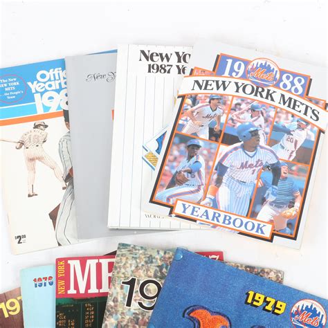 Lot 9 New York Mets Yearbooks