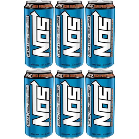 Buy Nos High Performance Energy Drink 16oz Can Pack Of 6 Total Of 96
