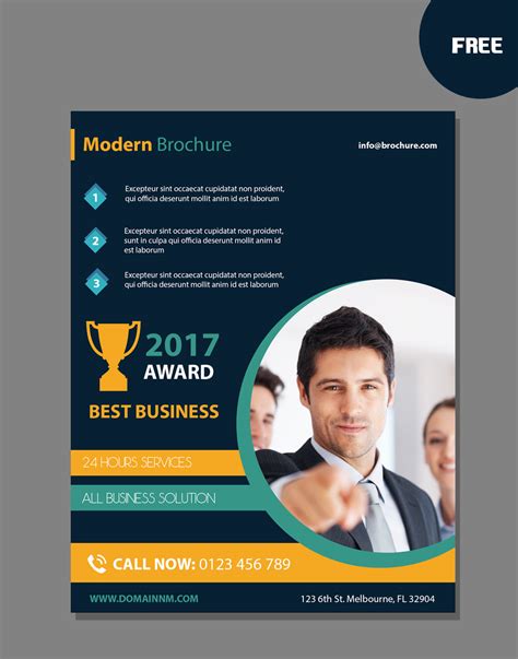 Free Modern Brochure Psd Templates