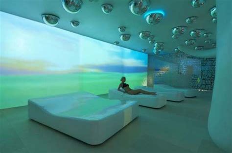 Futuristic Light In 2019 Spa Interior Spa Interior Design Spa Lounge