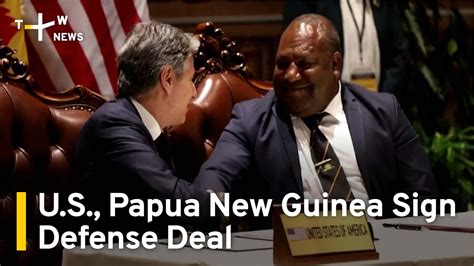 Us Signs Defense Deal With Papua New Guinea Taiwanplus News Youtube