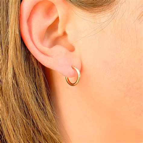 Small Gold Hoop Earrings Gold Filled Hoops Simple Hoop Etsy