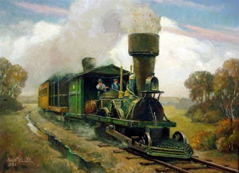 A Painting By Grif Teller Featuring The Camden And Amboys Early John