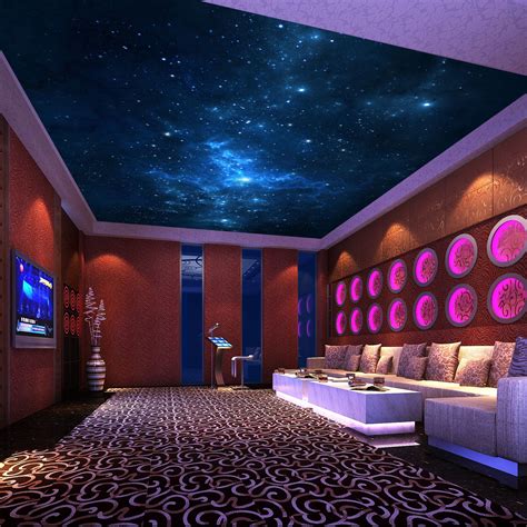 Night Sky Wallpaper For Ceiling 3d Night Sky With Falling Stars And
