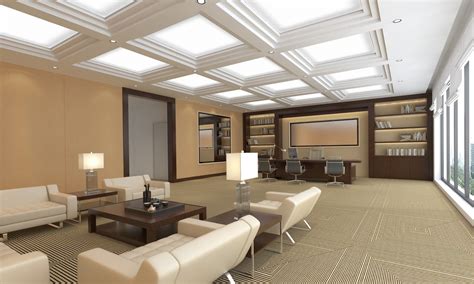 Contemporary Executive Office Furniture Collaborative Office Interiors
