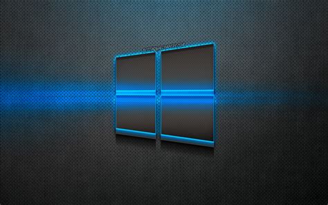 Télécharger Fonds Décran Windows 10 Logo En Métal Microsoft Métal