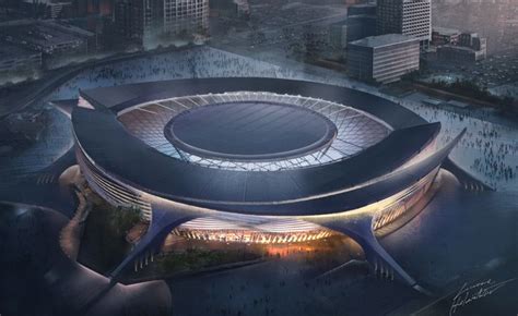 Artstation Cbs Superbowl 50 Stadium Concept Luke H Stadium Design