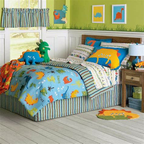 Spiderman furniture set for toddler boy bedroom ideas. Make a Great Room For Your Child With Dinosaur Bedding - A ...