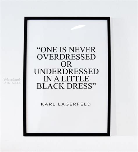 Karl Lagerfeld Quote Poster Karl Lagerfeld By Fleurtprintables