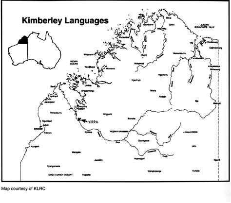 Kimberley Aboriginal Languages Map