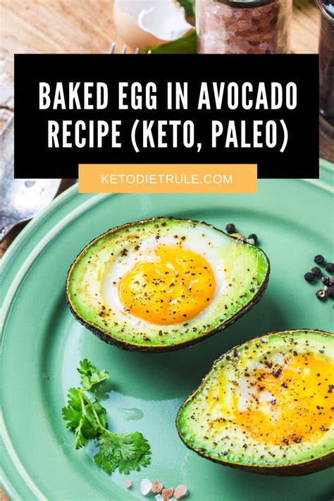 Whisk together the eggs, salt and pepper in a large mixing bowl. Baked Egg in Avocado Boats (Keto, Paleo, whole30) - Keto ...