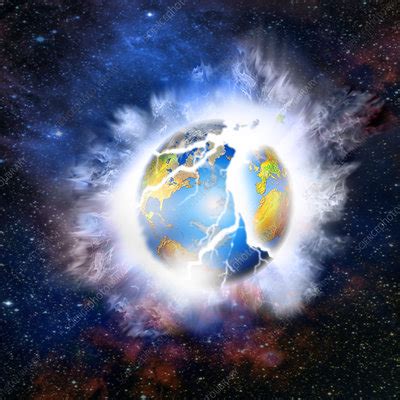 Illustration Of The Earth Exploding Stock Image E402 0128 Science