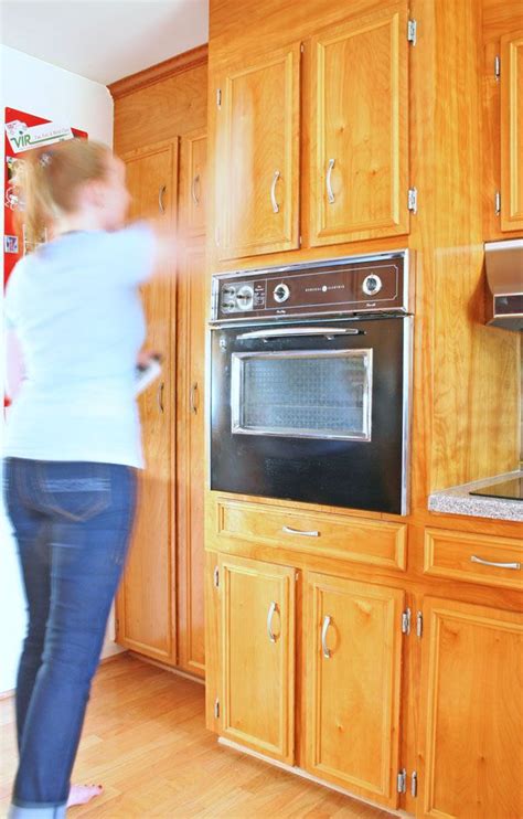 Use a clean part of the cloth on each cabinet for best results. I have the BEST two step method for cleaning wooden cabinets. Two cleaners make these 1960s ...