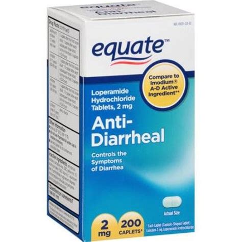 Equate Anti Diarrheal Caplets 2mg 200 Count Reviews 2020