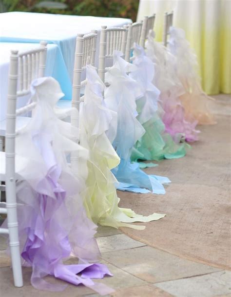 Ombre Chair Sash Curly Willow Chair Sash Chair Sash Etsy Wedding