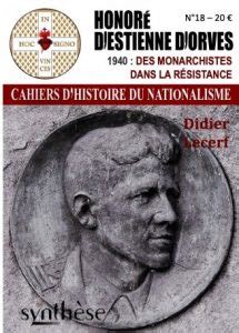 Cahiers Dhistoire Du Nationalisme N Honor Destienne Dorves Des Monarchistes Dans