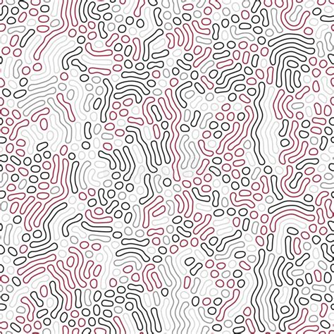 Organic Background With Rounded Lines Diffusion Reaction Seamless