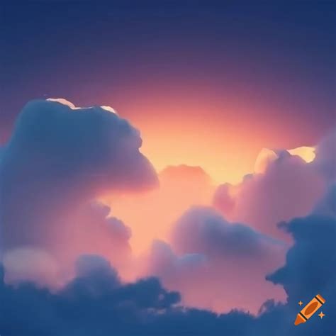 Skybox Texture With A Sun And Clouds 4k Texture Image Seamless