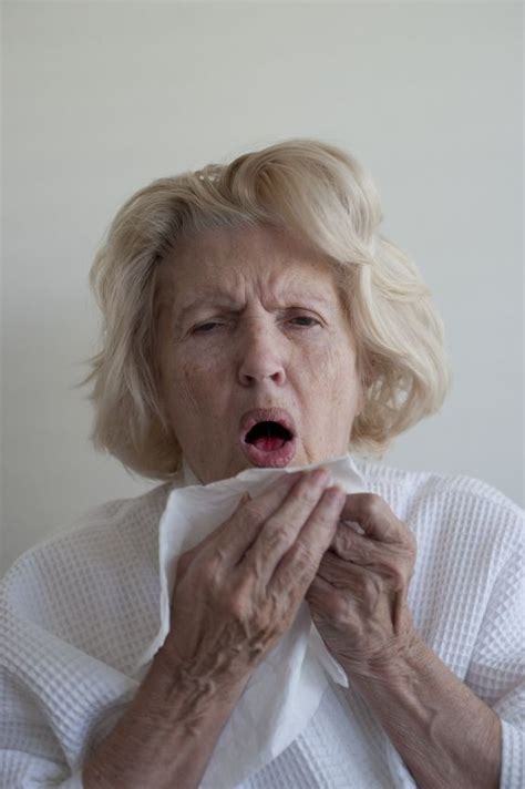 Older Woman Coughing The American Journal Of Medicine Blog