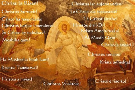 That's potential for a lot of lovely alphabets out there. Christ is Risen in different languages! | Christ is risen ...