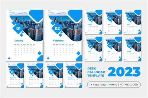 Modern Calendar 2023 Graphic By Semu Creative Creative Fabrica