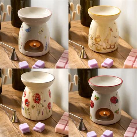 Ceramic Tea Light Candle Aroma Wax Oil Melt Diffuser Burner Warmer T